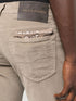 skinny-cut logo-patch trousers
